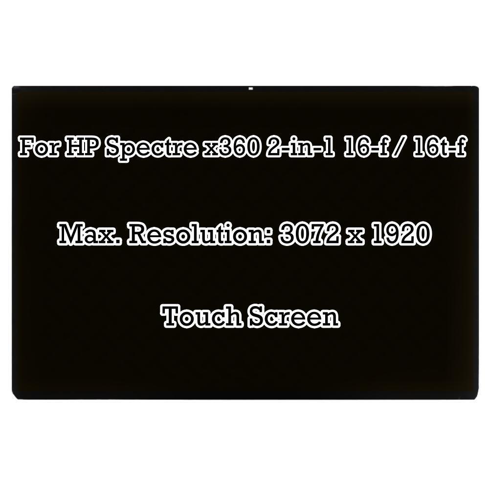 3072×1920 LCD Touch Screen Digitizer Display For HP Spectre x360 16-f M83490-001