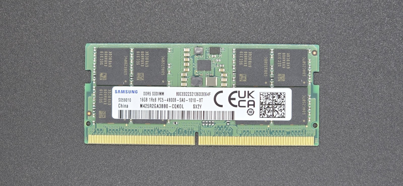 Samsung 32GB (2X16GB) DDR5 PC5-4800B SODIMM Memory Ram M425R2GA3BB0-CQKOL