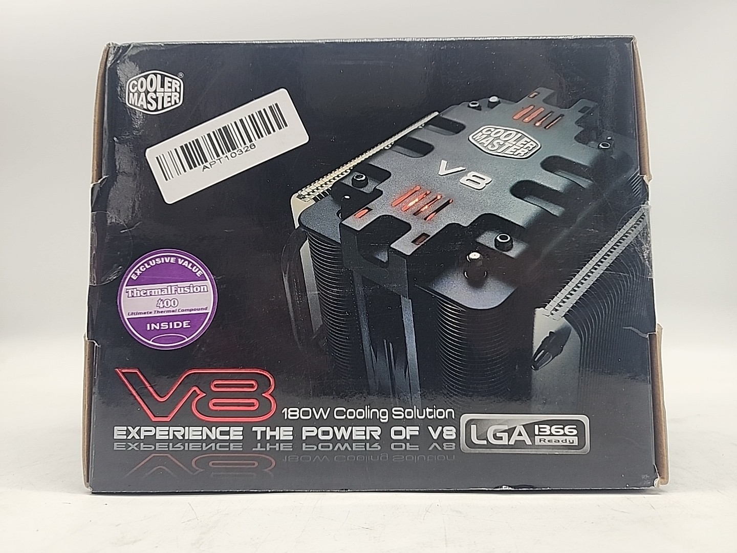 Cooler Master V8 RR-UV8-XBU1-GP CPU Cooler Rifle Bearing 120mm Fan Black