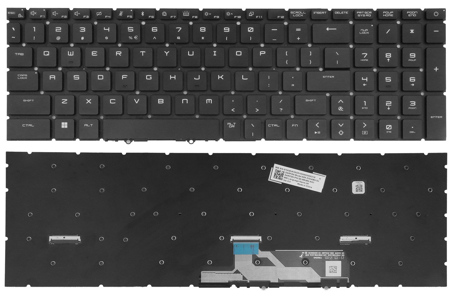 Original US Mechanical Keyboard MSI TITAN 18 HX AI A2XWJG A14V A14VIG MX CHERRY