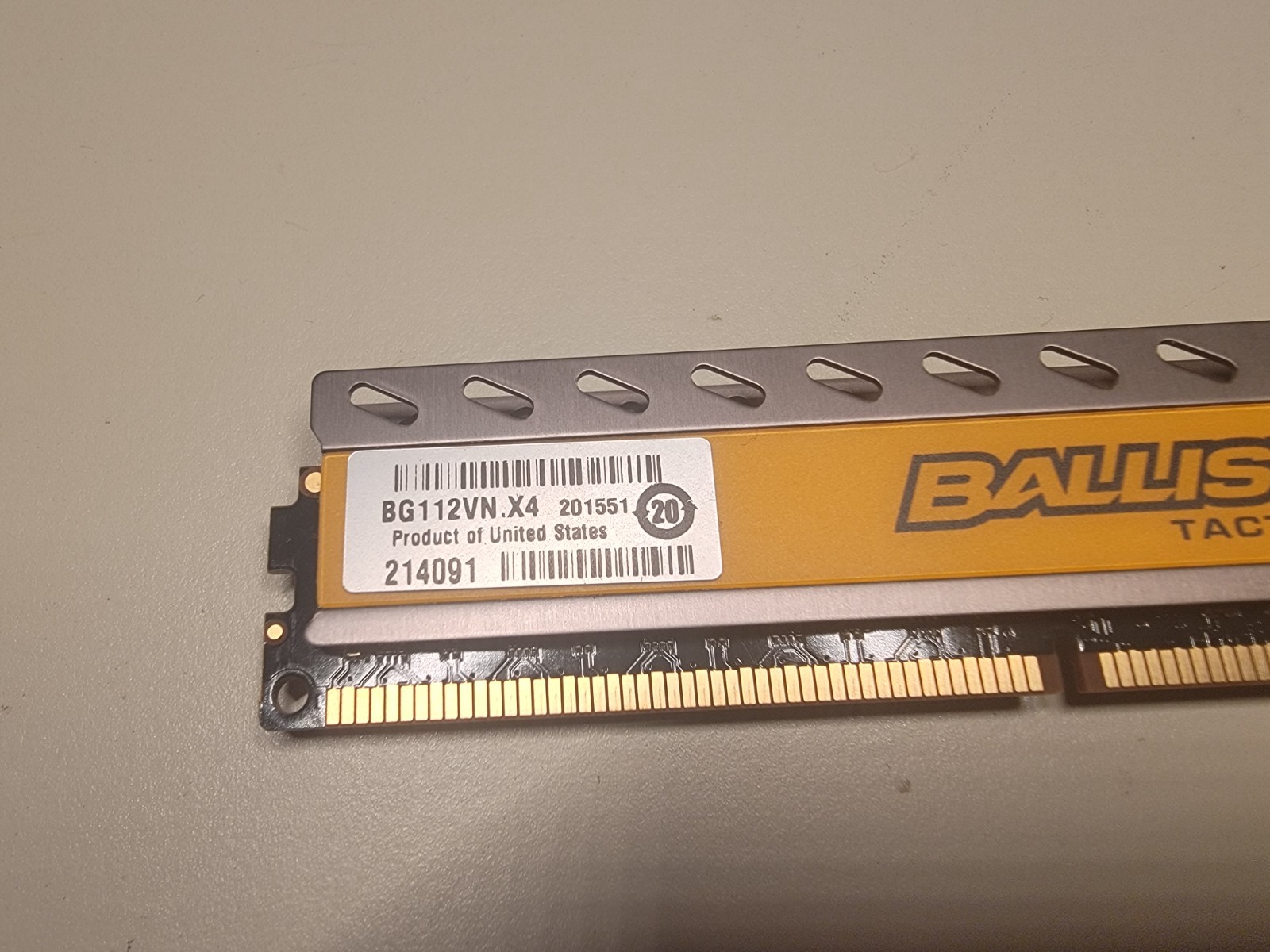32GB – 4 x Ballistix Tactical 8GB DDR3L 1600 (PC3L 12800)