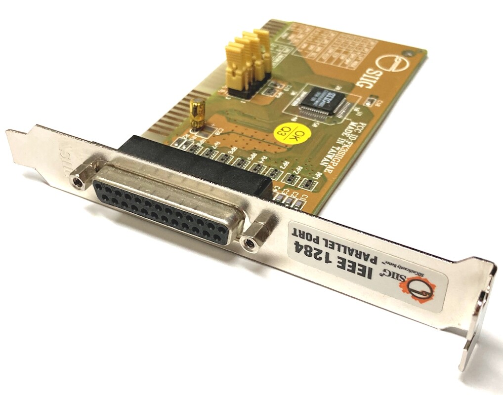 SIIG DB25 Pin Female IEEE 1284 Parallel Printer Add-on Port PCI Mounting Bracket