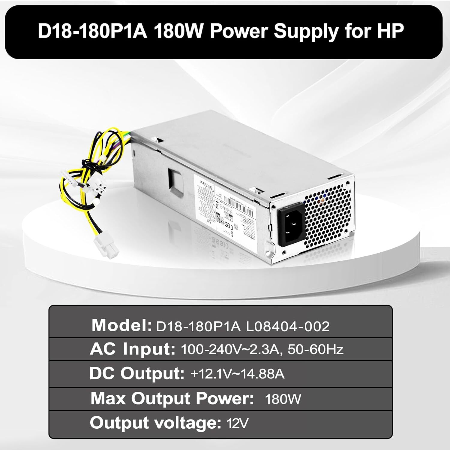 180W Power Supply L08404-004 PA-1181-3HA For HP ProDesk 280 600 800 G3 400 G5 US