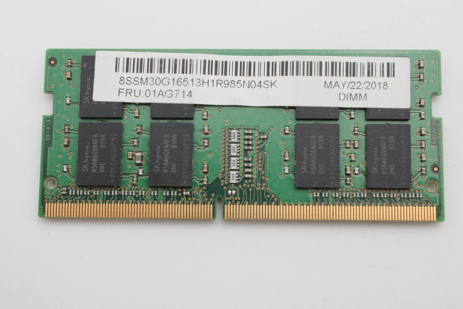 Lot of 2 SK Hynix 16GB HMA82GS6AFR8N-UH PC4-2400 2Rx8 DDR4 SoDIMM Memory