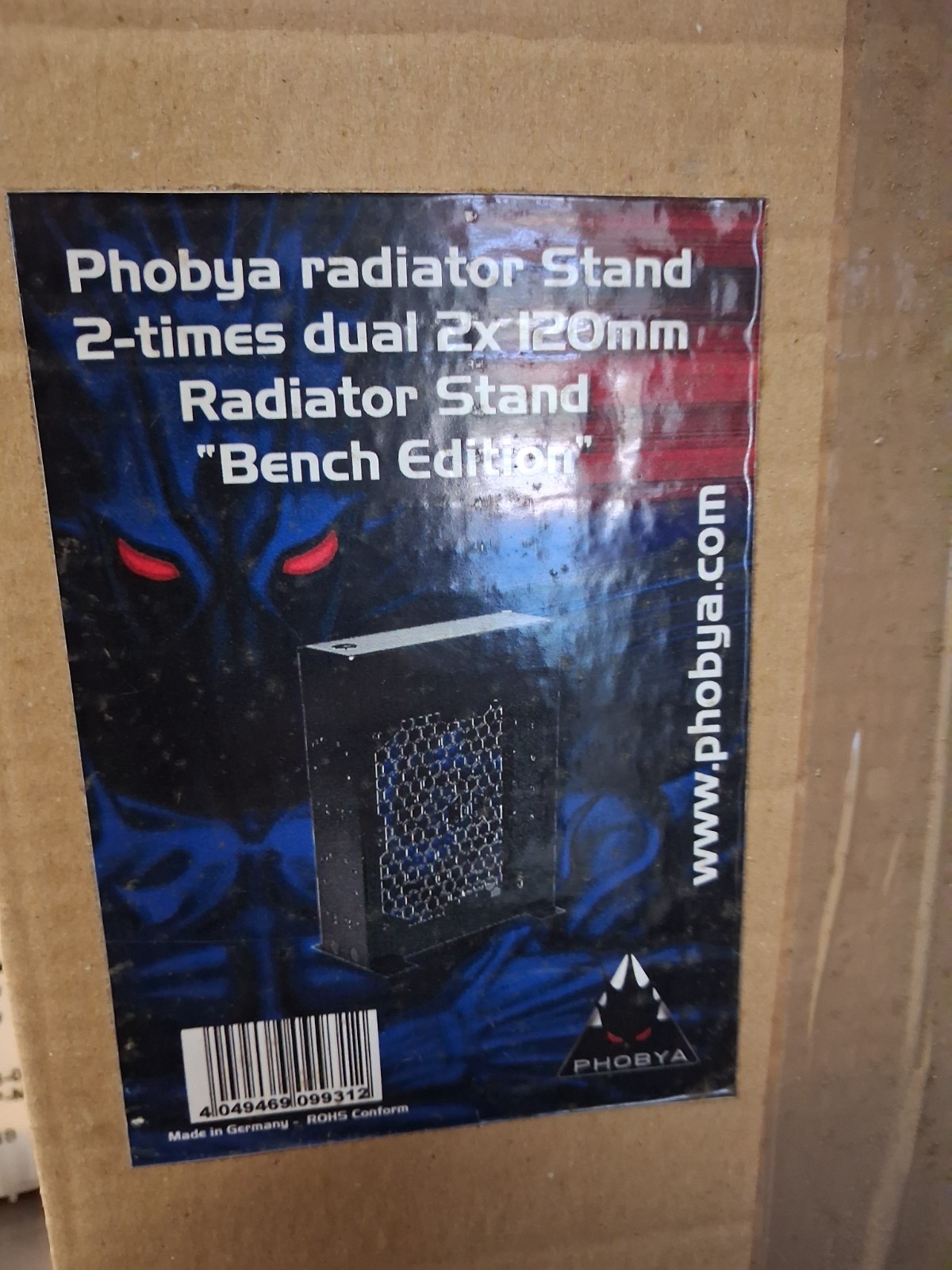 PHOBYA RADIATOR STAND – BLACK 2-FAN DUAL – 2X120MM “BENCH EDITION” 38188