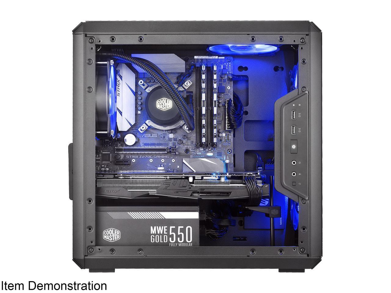 MasterBox Q300L mATX Case w/ Magnetic Design Dust Filter Transparent Acrylic