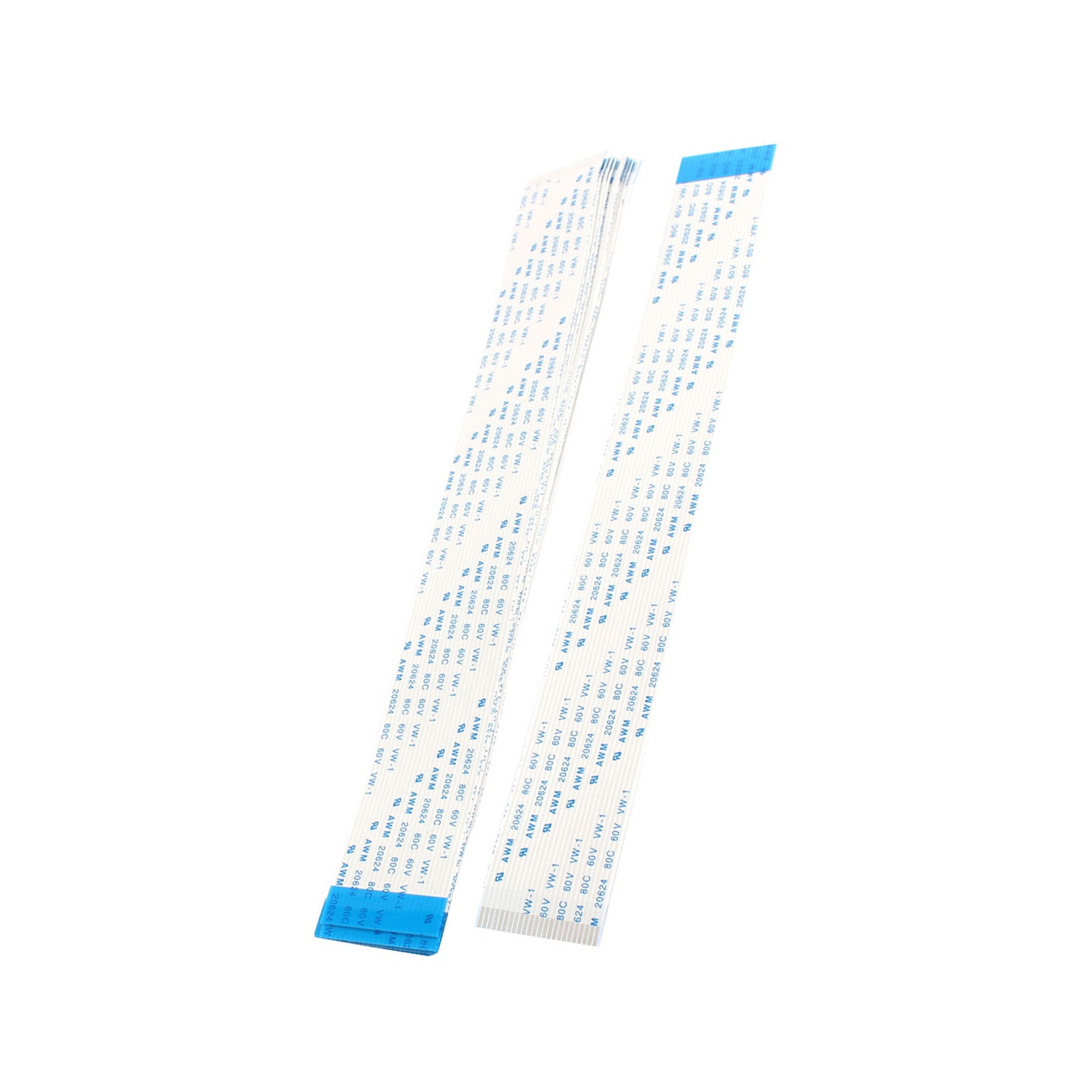 10Pcs Flexible Flat Ribbon Cable 24 Pin 1.0mm Pitch FPC FFC Cable (20mm Length)