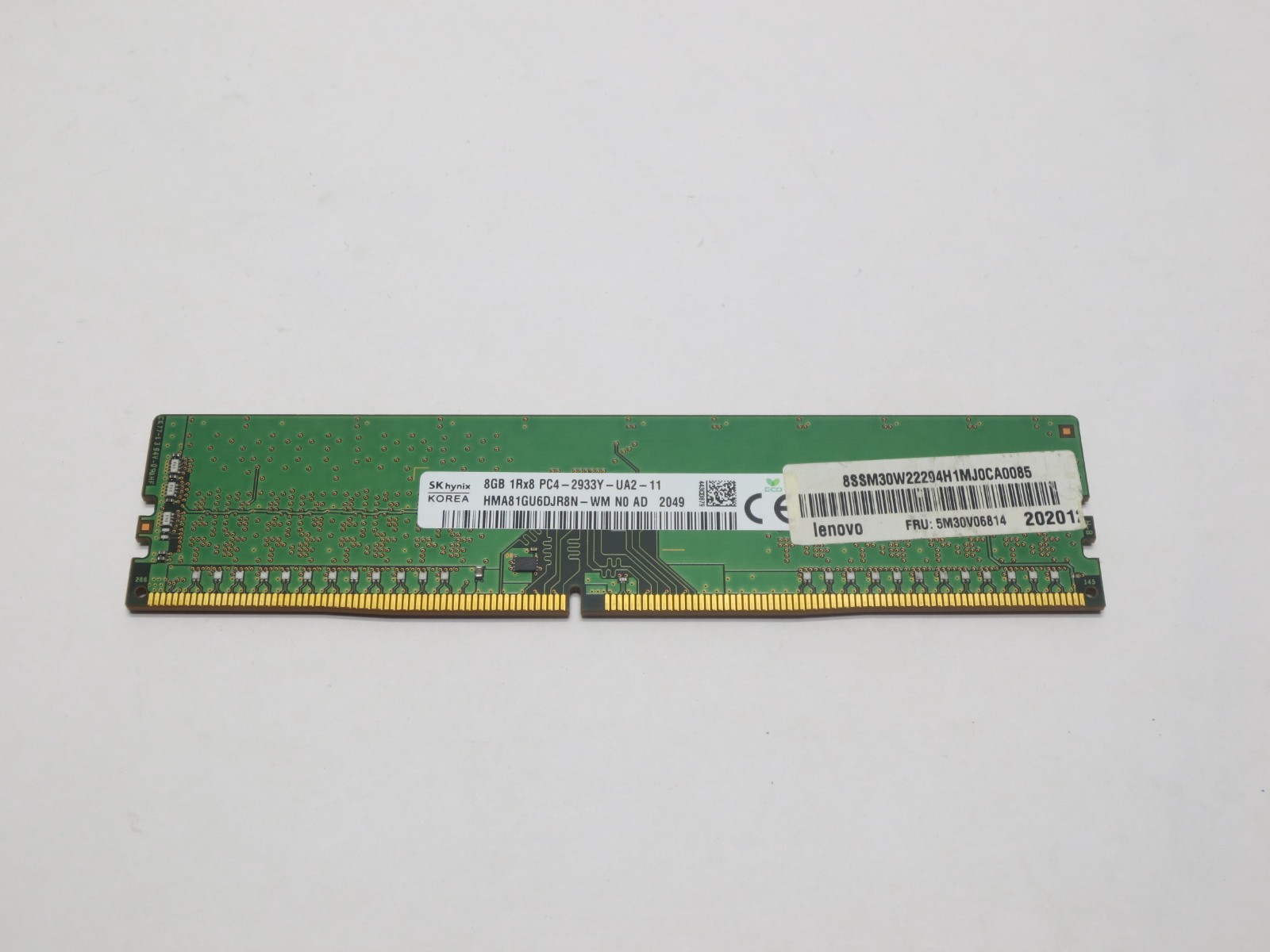 SK Hynix 8GB 1Rx8 PC4-2933Y DDR4 UDIMM Desktop Memory RAM, HMA81GU6DJR8N-WM