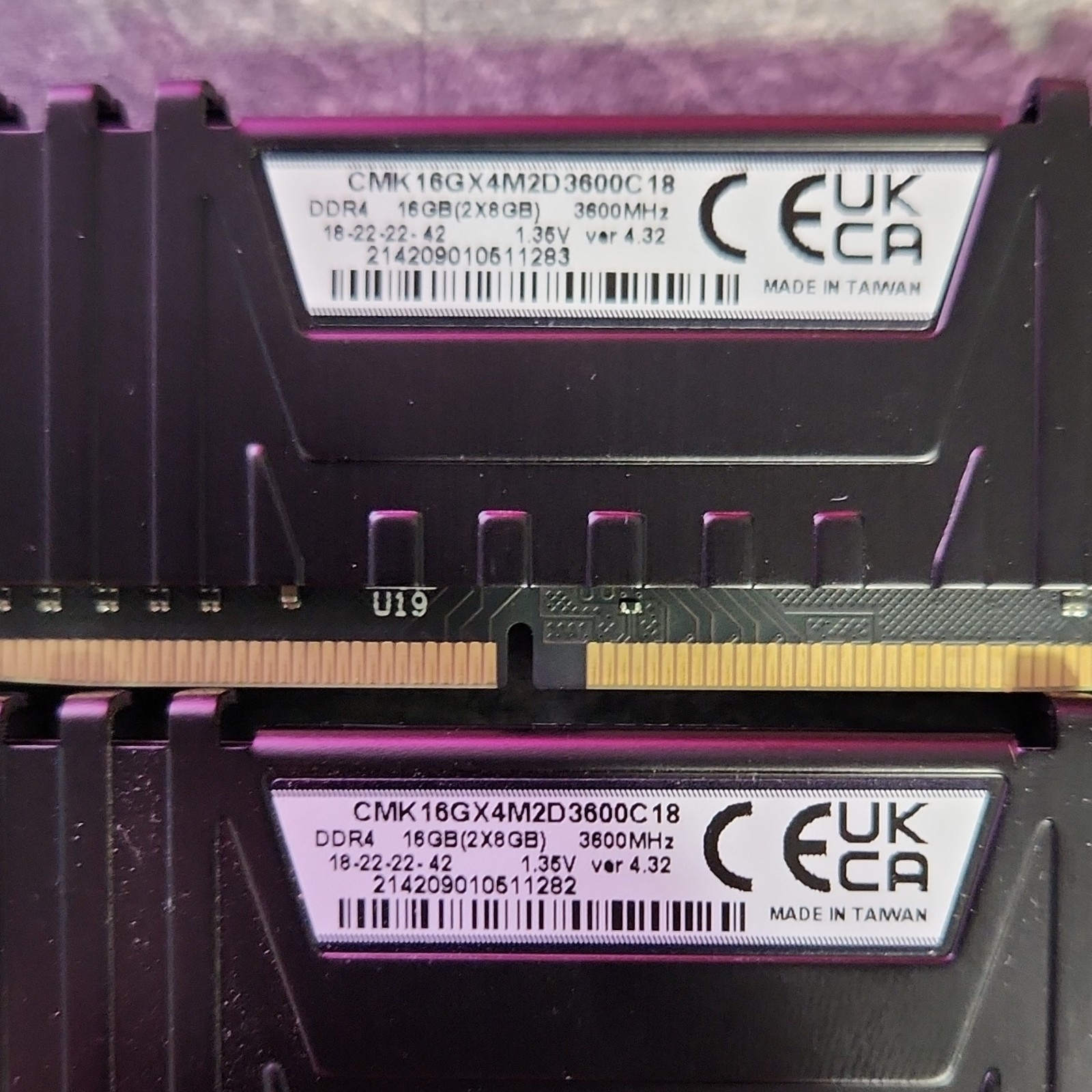 Corsair Vengeance LPX 16GB (2x8GB) DDR4-3600 DIMM 288-Pin CMK16GX4M2D3600C18