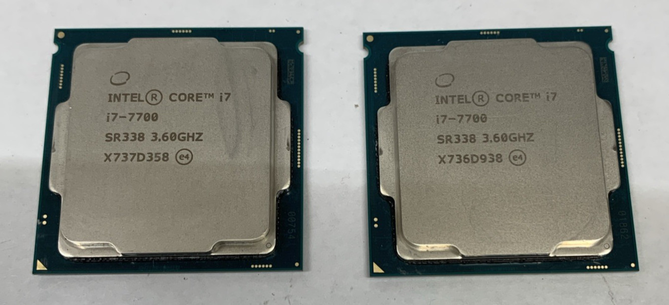 *LOT OF 2* Intel Core i7-7700 SR338 CPU @ 3.60GHz LGA1151