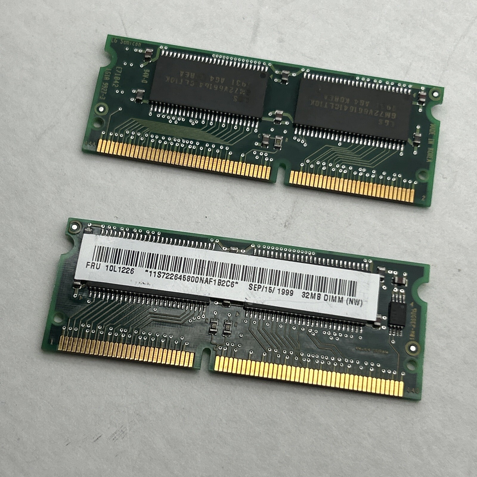 Kingston Compaq IBM 32MB PC 66Mhz LAPTOP SO-DIMM MEMORY PC66 PC-66