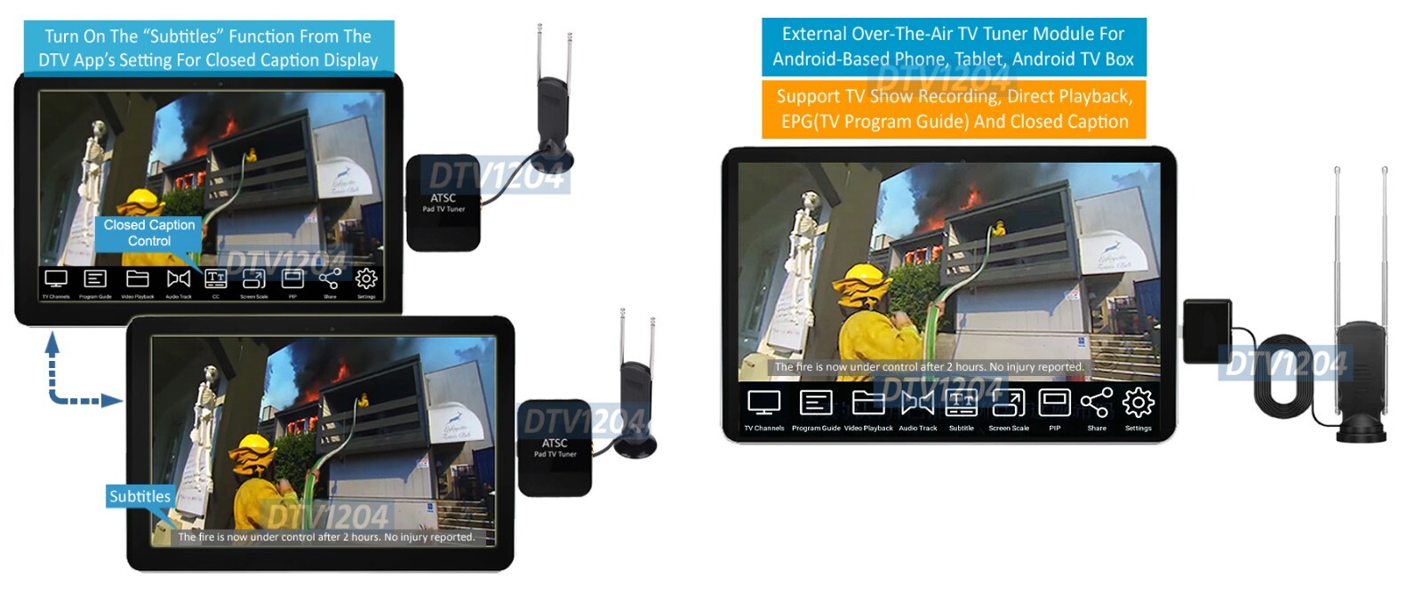 Mini Over-The-Air TV Tuner For Android-Based Tablet Smart Phone TV Box