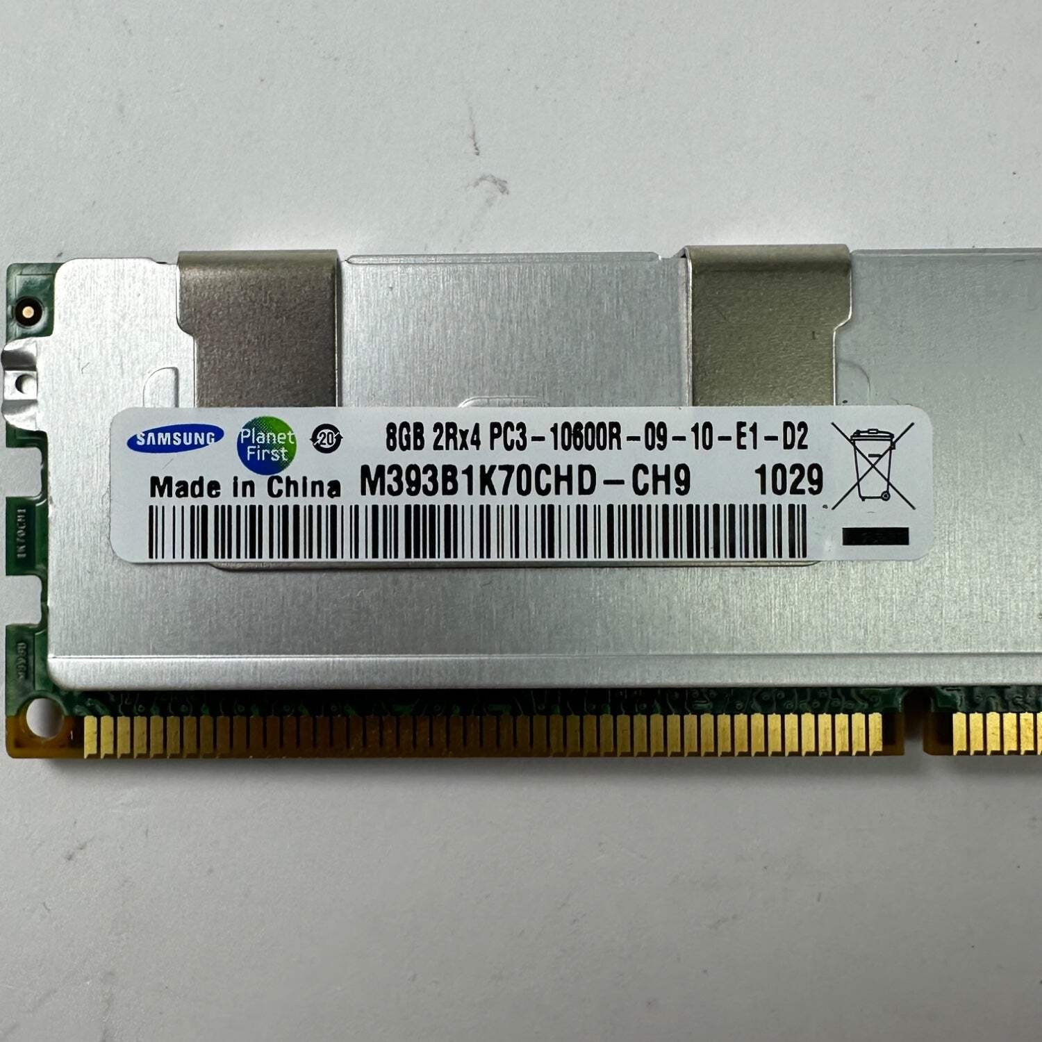 Samsung PC3-10600R-09-10-E1-D2 96GB (12x8GB) RAM DDR3 1333MHz M393B1K70CHD-CH9