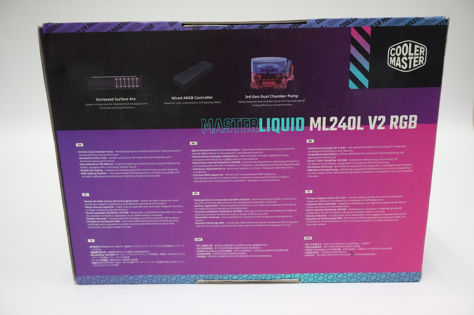 Cooler Master MasterLiquid ML240L V2 RGB Gen3 Dual Chamber Pump Liquid CPU Cool