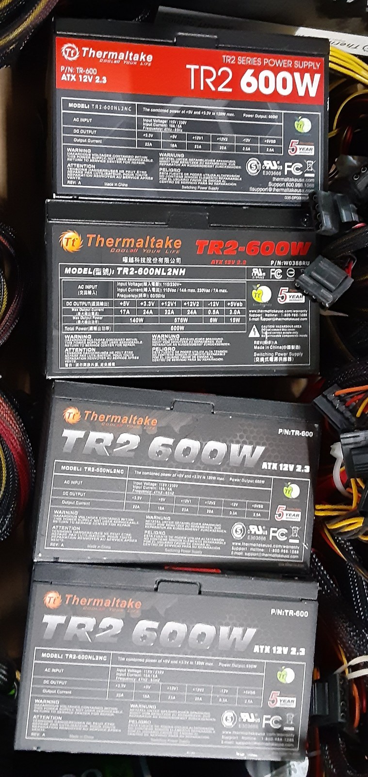 *LOT OF 6* Mixed Brand Power Supply Units | 500W-650W | See Photos/Description