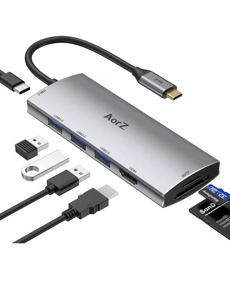AorZ 7 in 1 USB C Multi-Function Hub