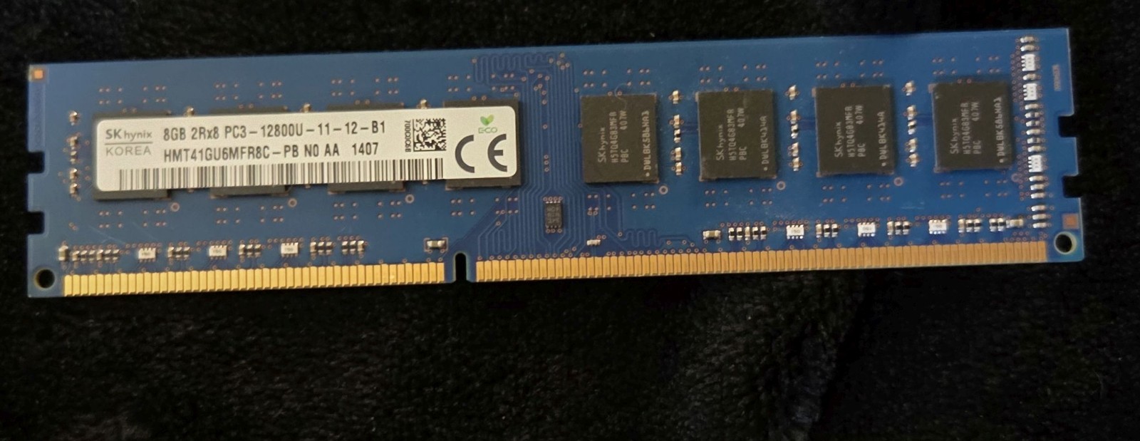 SK Hynix 8GB (2Rx8) HMT41GU6MFR8C-PB PC3-12800U DDR3 1600MHz Single Memory Mdule