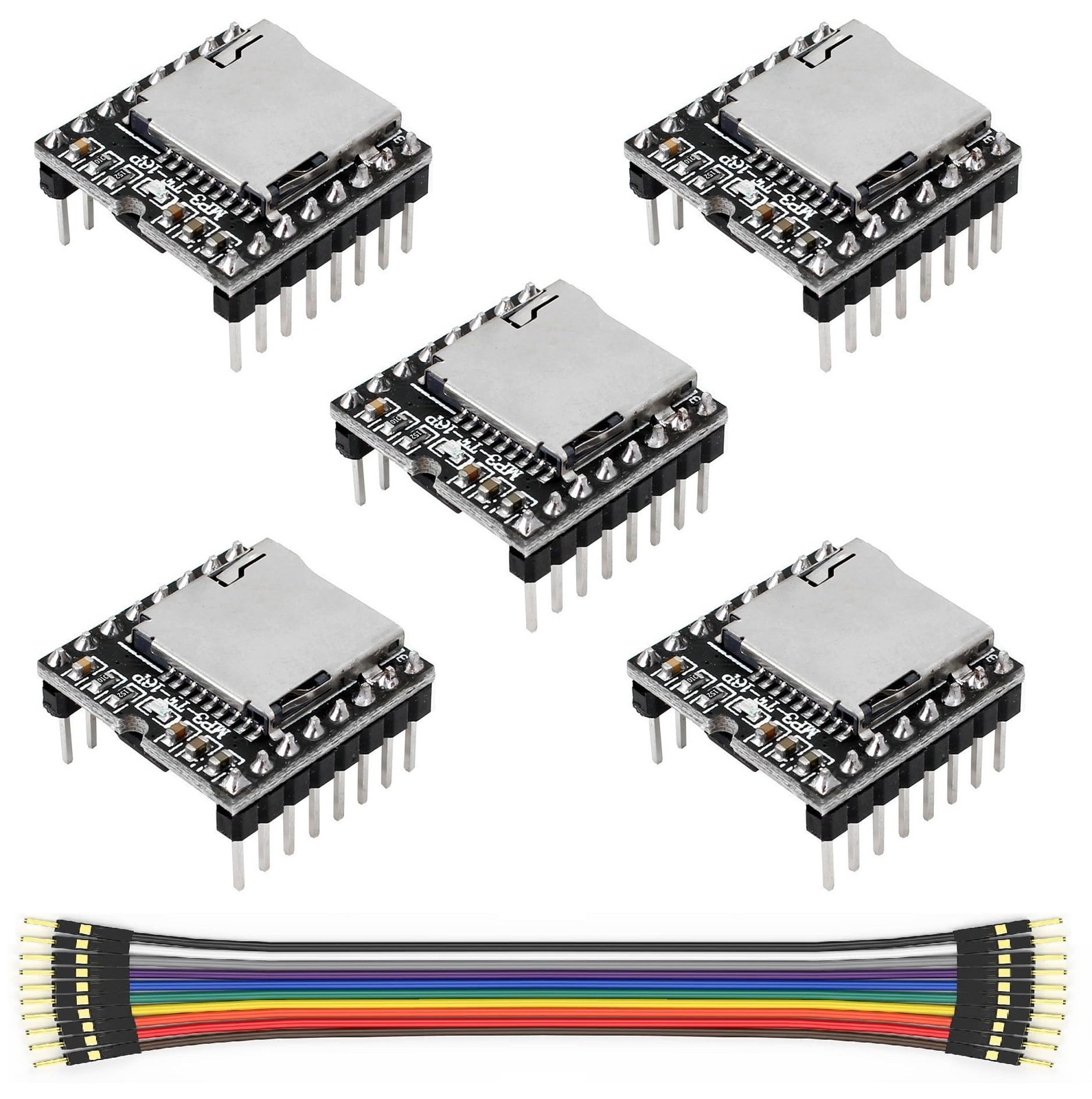 5 Pcs Mini MP3 Module Compatible with DFPlayer Code for Arduino Raspberry Pi …