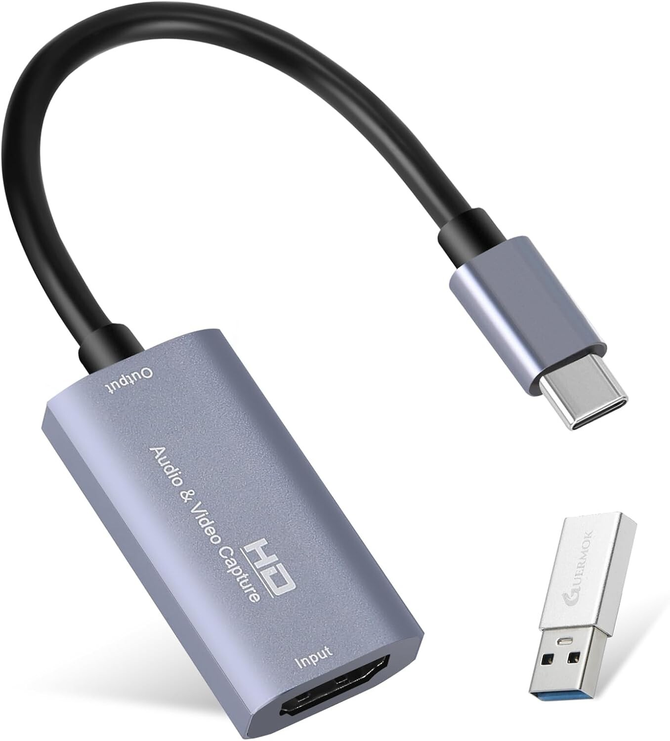 Guermok Video Capture Card, USB 3.0 HDMI to USB C Audio Capture Card, 4K 1080…