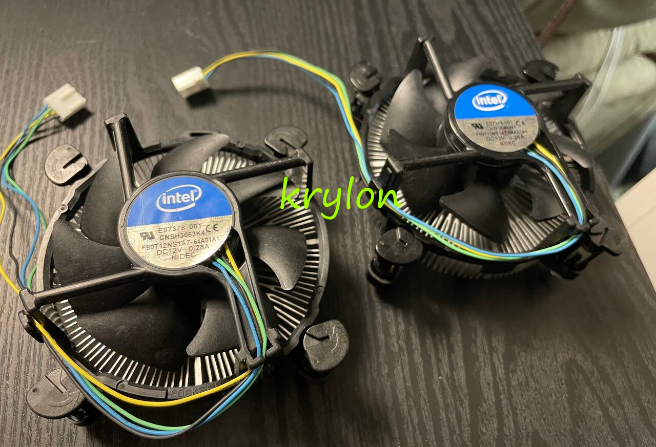 Intel LGA 1150 1151 1155 1156 Aluminum Copper CPU Heatsink NIDEC Fan E97378-001