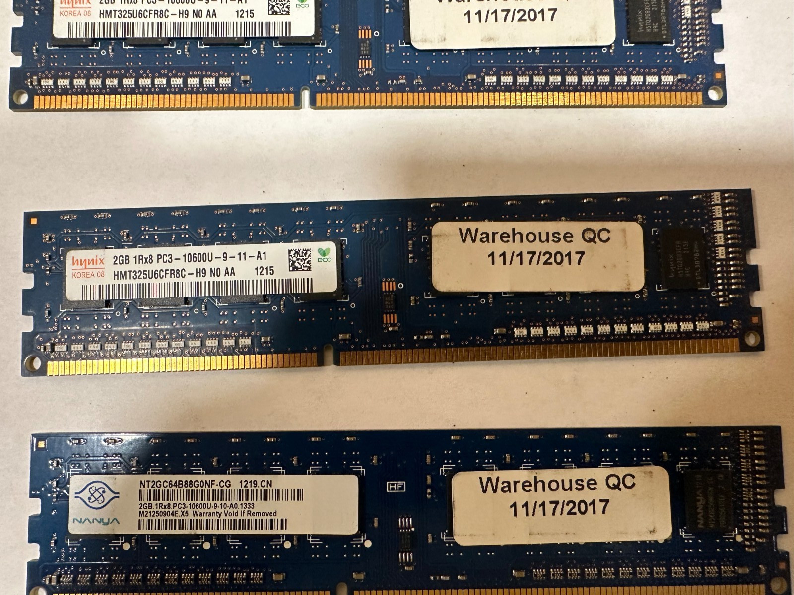 Hynix 2 GB DIMM 1333 MHz DDR3 Memory (HMT325U6CFR8C-H9) 4 pieces 8GB