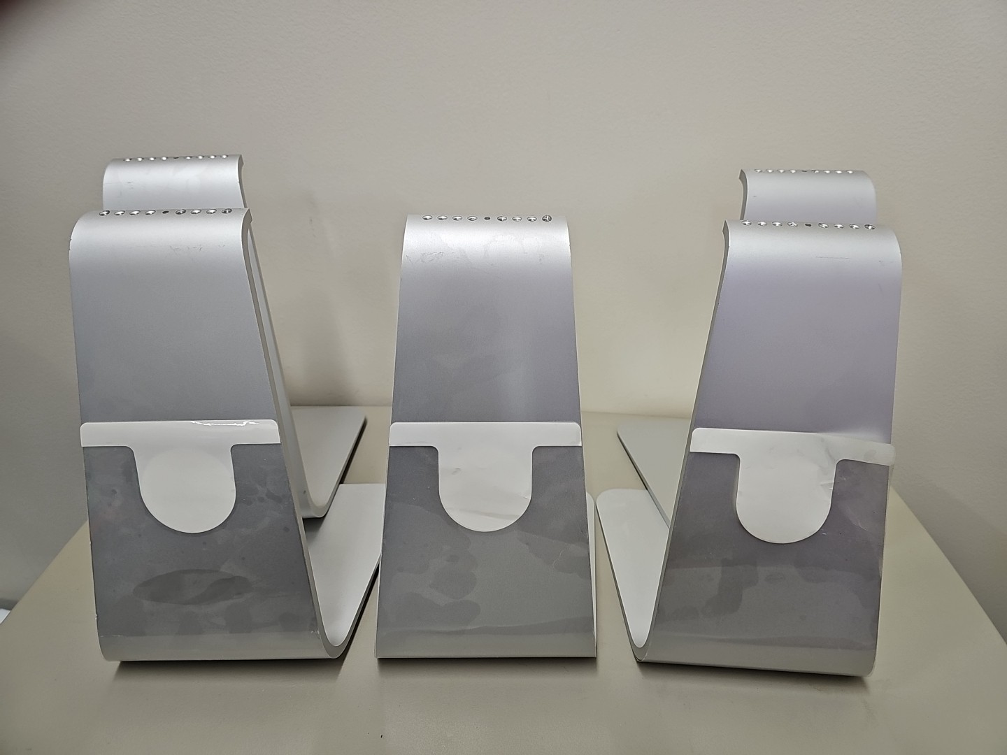 Apple iMac Lot Of 5 A1312 Aluminum Base Stand