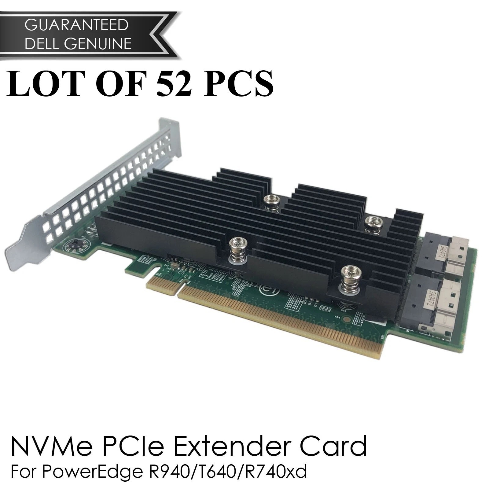 Lot of 52 Dell CDC7W 235NK 4x NVMe Drive Expander Card High Profile