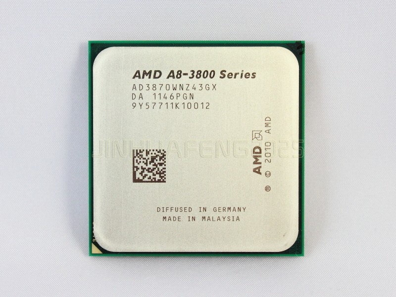 AMD A8-3870K AD3870WNZ43GX 3GHz Quad-Core Socket FM1 CPU Processor