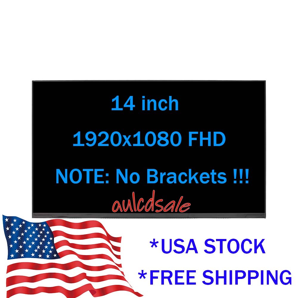 For N140HCG-GE1 Replacement LCD Screen non-touch 14inch 1920x1080FHD 30PINS NEW