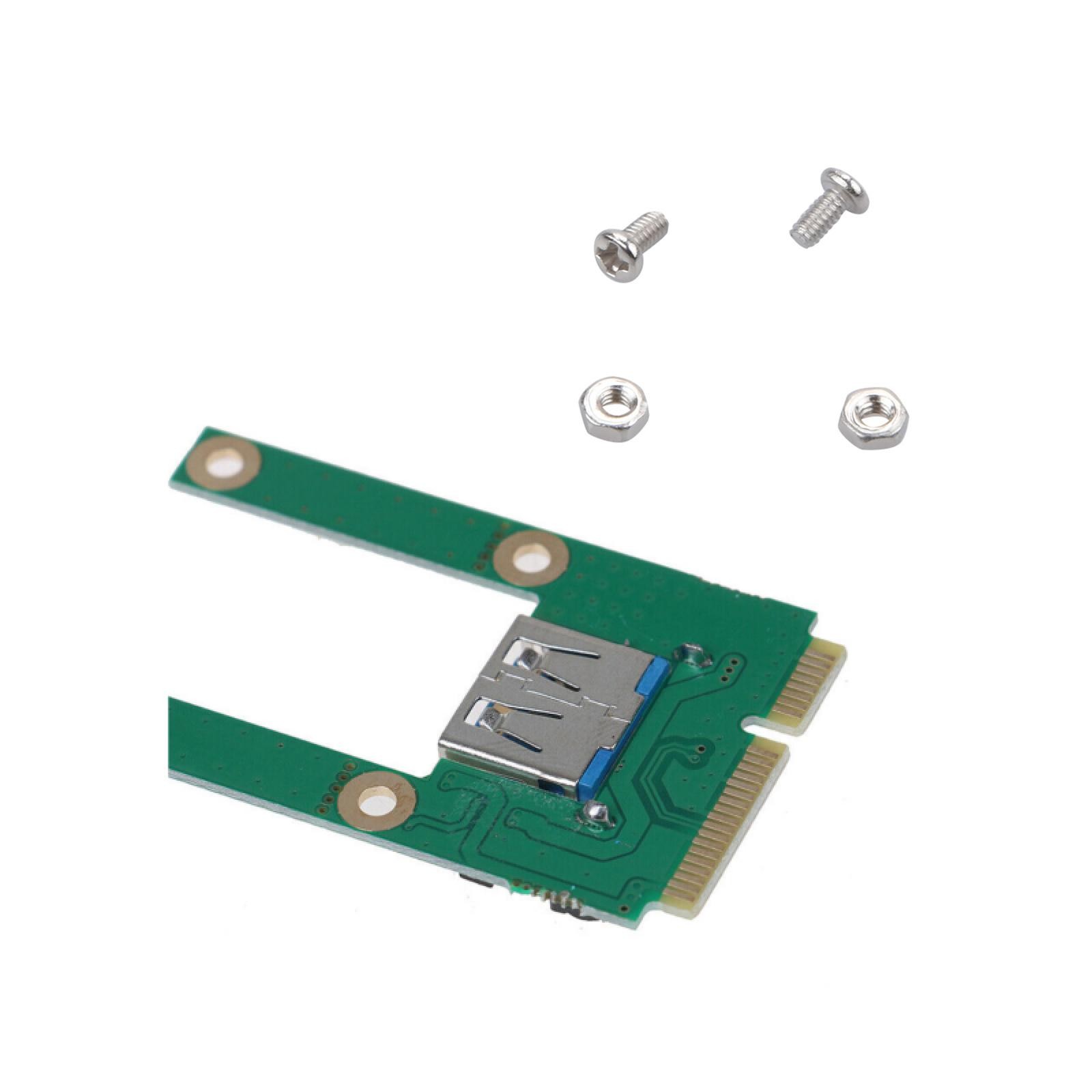 Plastic + Metal Mini PCI-E To USB 2.0 Converter Adapter Card Expansion Card