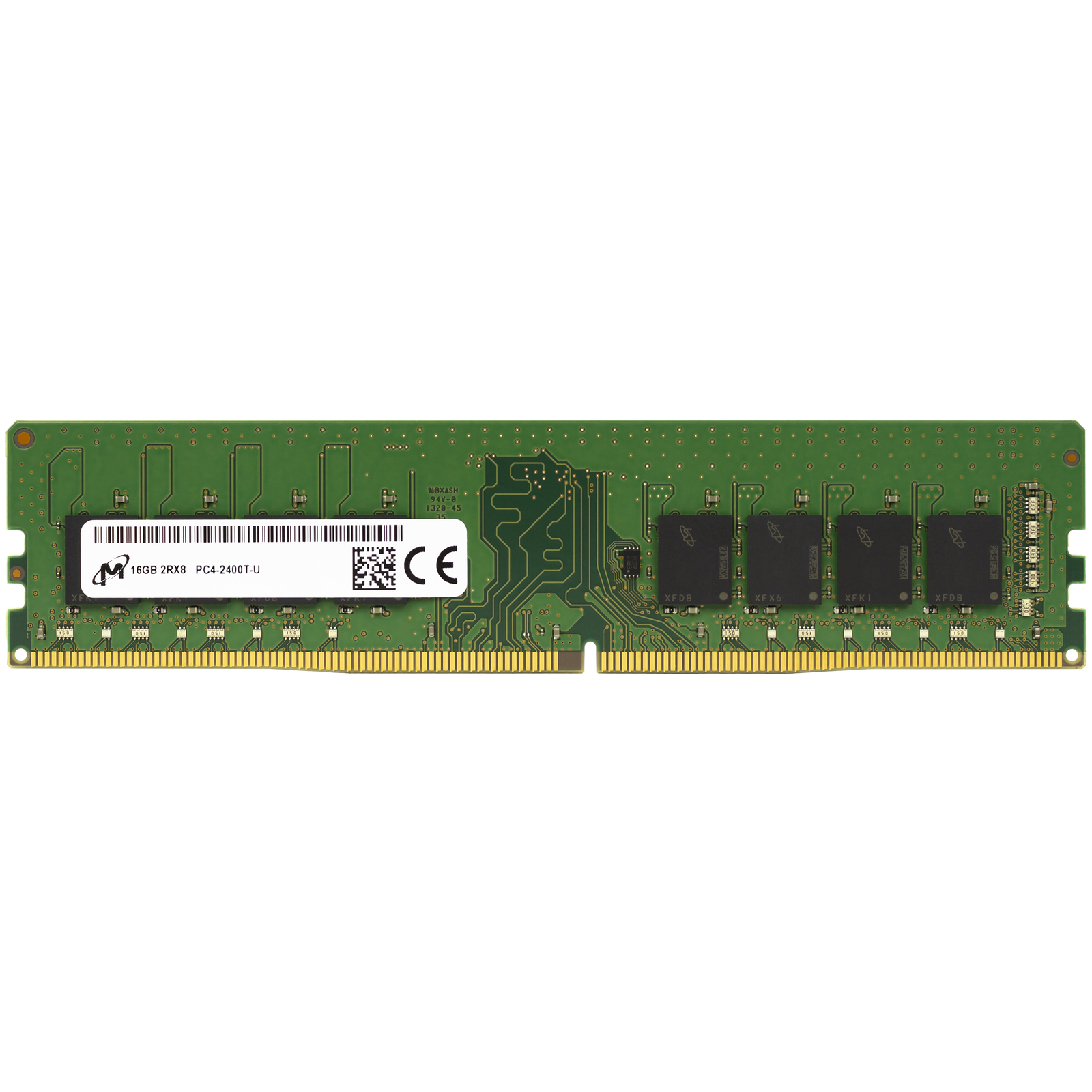Micron 16GB DDR4 2400 MHz PC4-19200 DIMM 288-Pin 2Rx8 Desktop Memory RAM 1x 16G