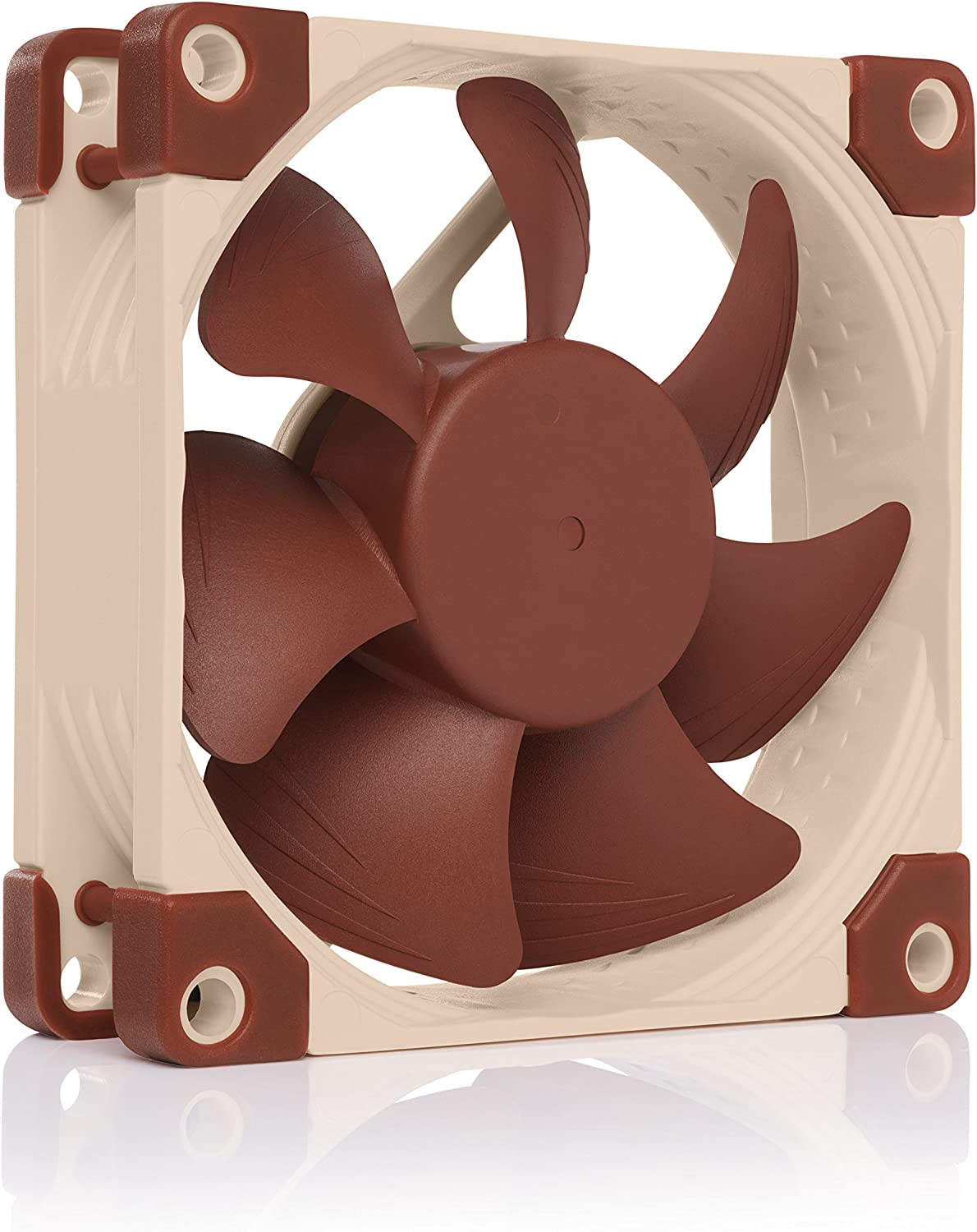 Noctua NF A8 FLX Premium Quiet Fan Adaptors Anti-Vibration Pads 3-Pin 80mm Brown