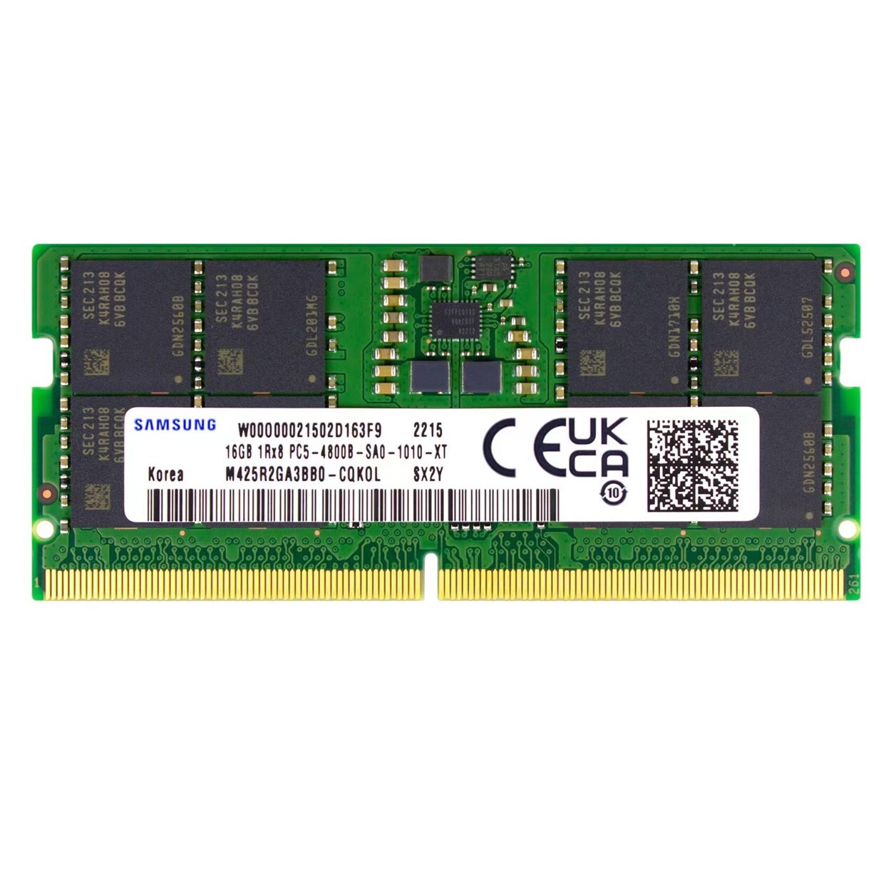 Samsung 16GB DDR5 4800MHz PC5-38400 SODIMM Laptop Memory Ram M425R2GA3BB0-CQK