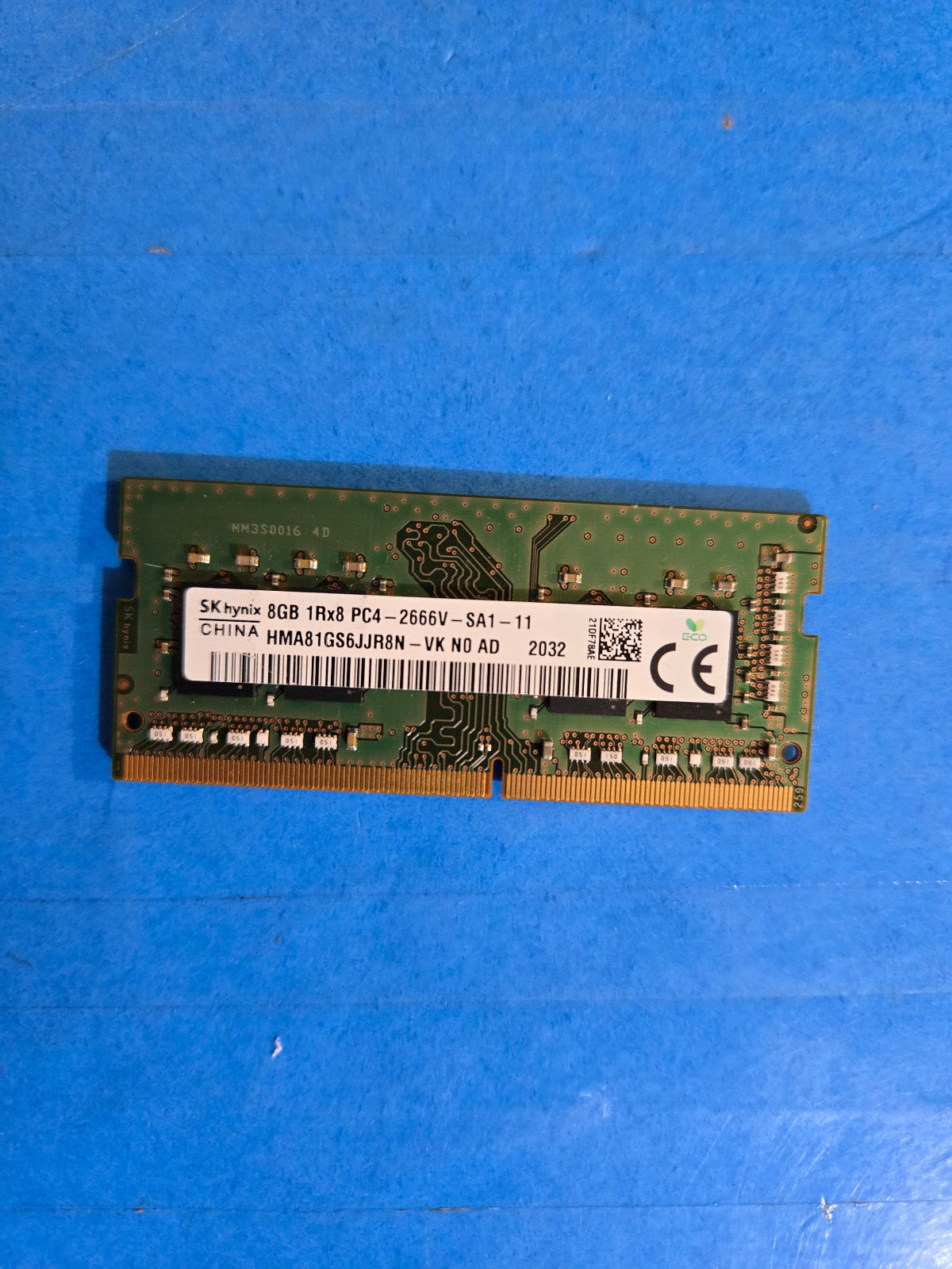 HYNIX 8GB 1RX8 PC4-2666V-SA1-11-HMA81GS6JJR8N-LAPTOP RAMs