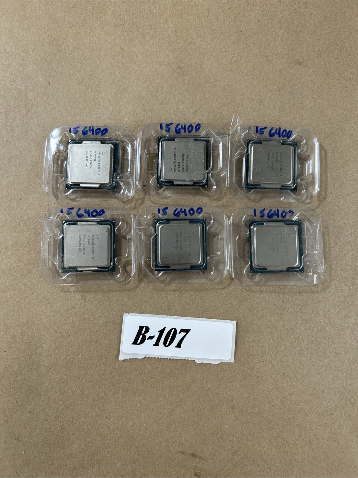 Lot of 6 Intel Core i5-6400 2.7GHz Desktop CPUs LGA1151 Socket SR2L7 Used