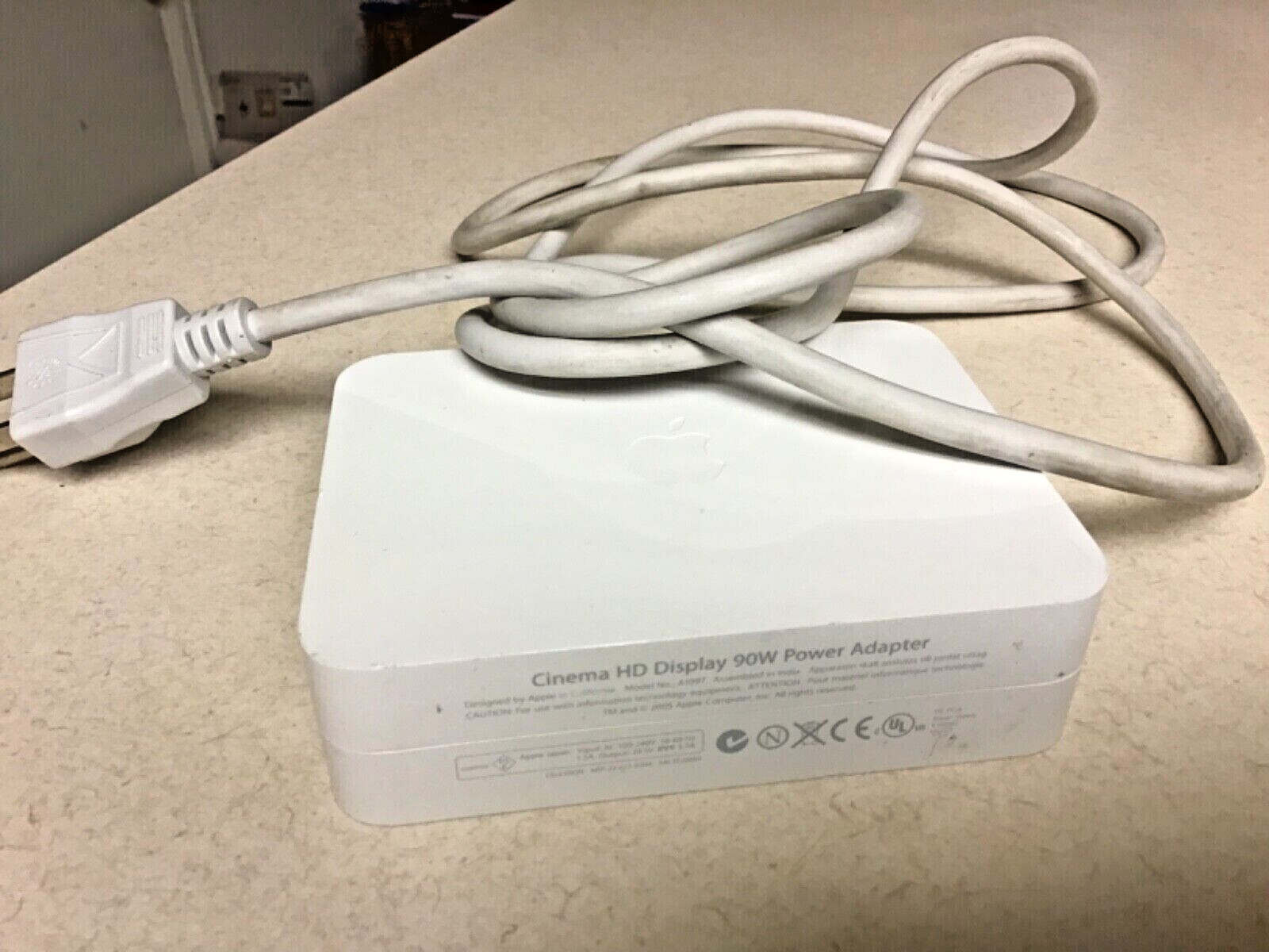 Apple A1097 Cinema HD Display 90W Power Adapter w/ Original AC Power Cord Works