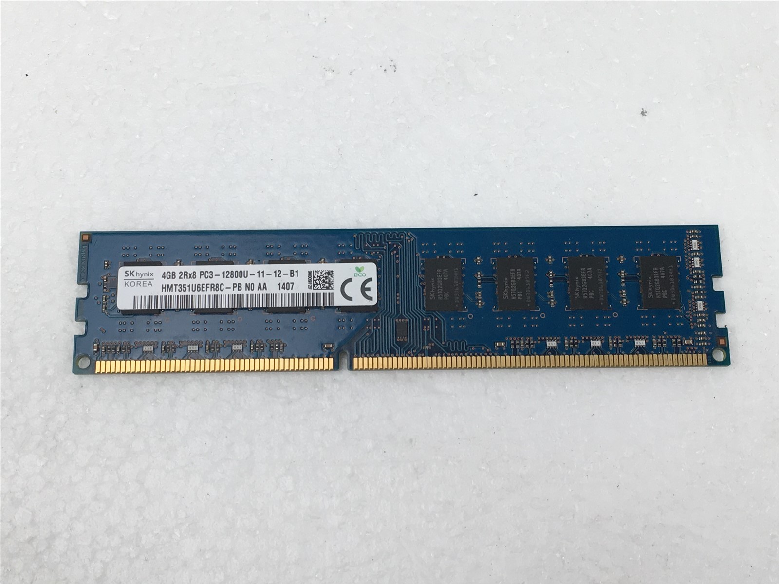 SK Hynix 4GB Desktop DIMM RAM PC3-12800U-11-12-B1 HMT351U6EFR8C-PB