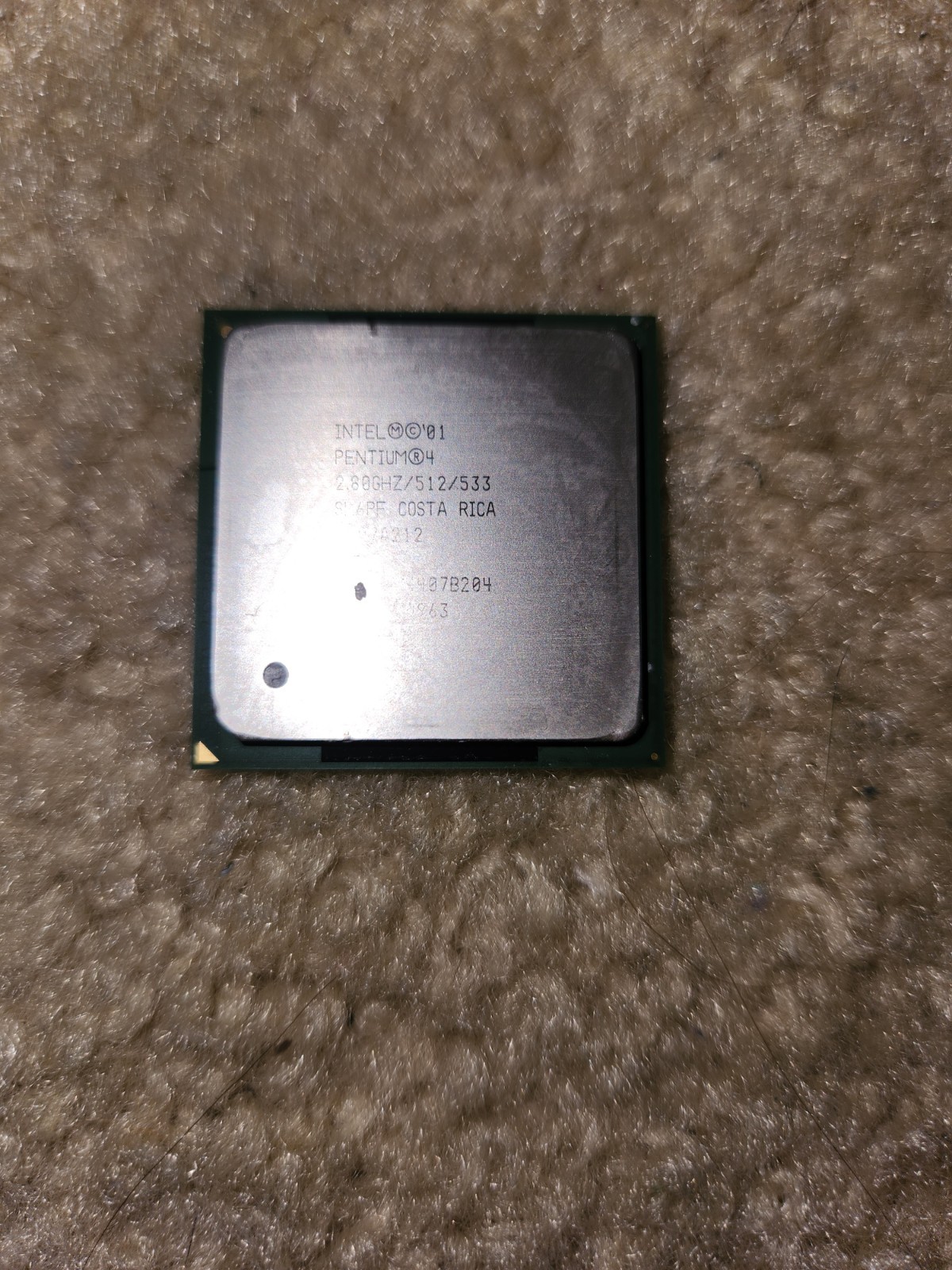 Intel Pentium 4 2.80 GHz Processor, With Other Old PC Components Lot