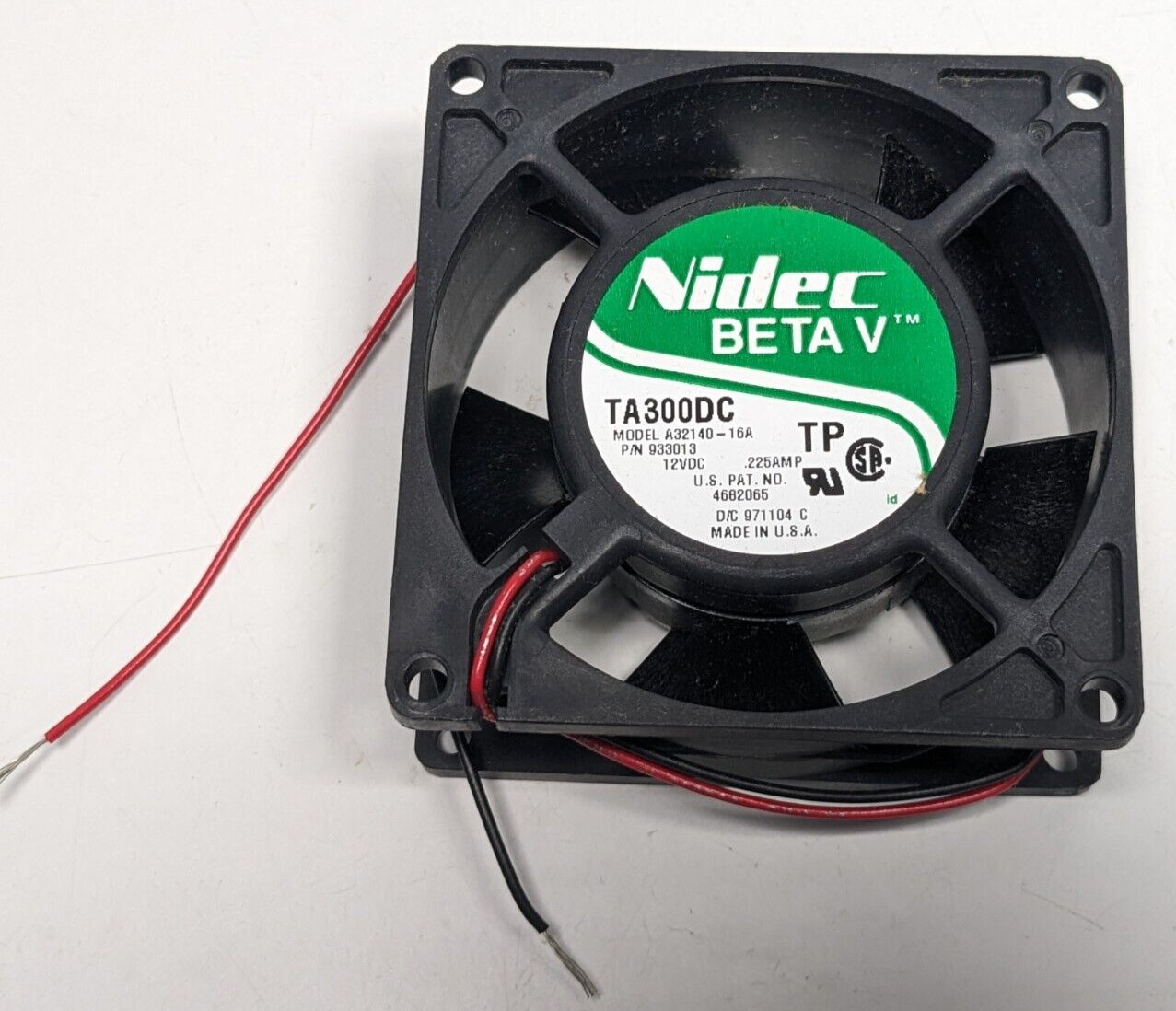 NEW Nidec BETA V TA300DC – 12VDC 0.225A 80 x 80 x 32mm PC Fan A32140-16A