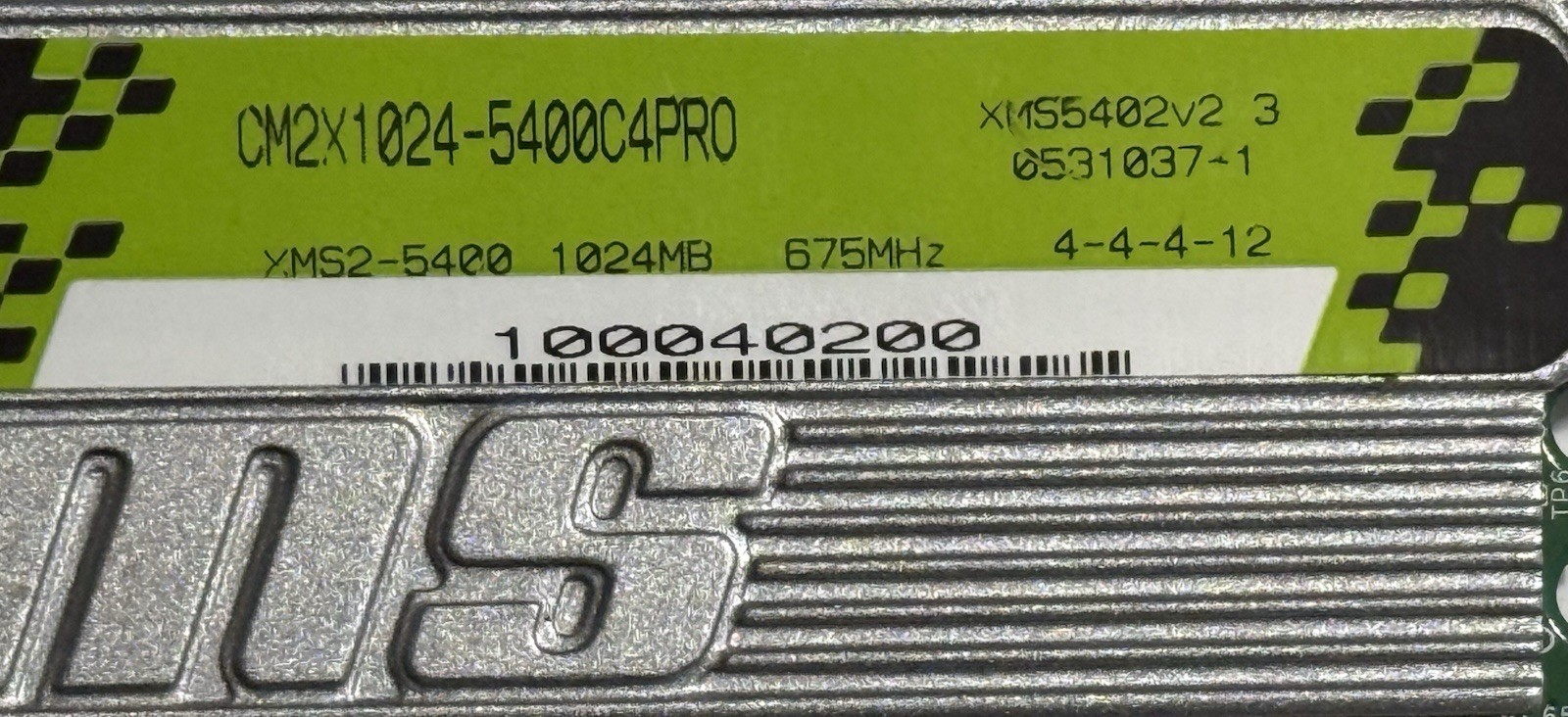 RARE Corsair XMS2 Pro Series Xtreme Performance DDR2 2x1GB CM2X1024-5400C4PRO