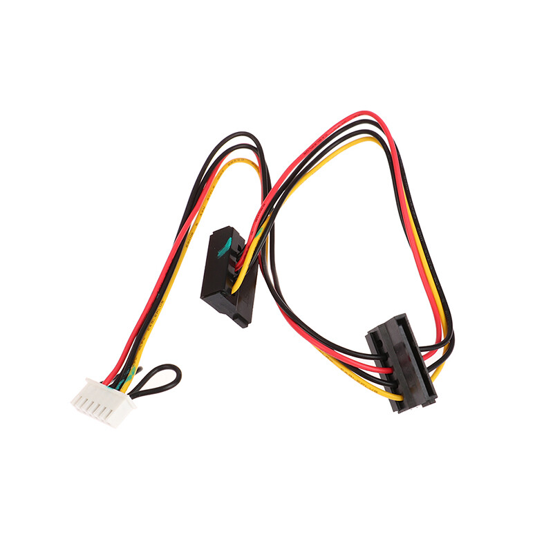 1/2PC 6 Pin To 2-Port HDD SATA Power Socket Cable Conector For Acer Computer NEW