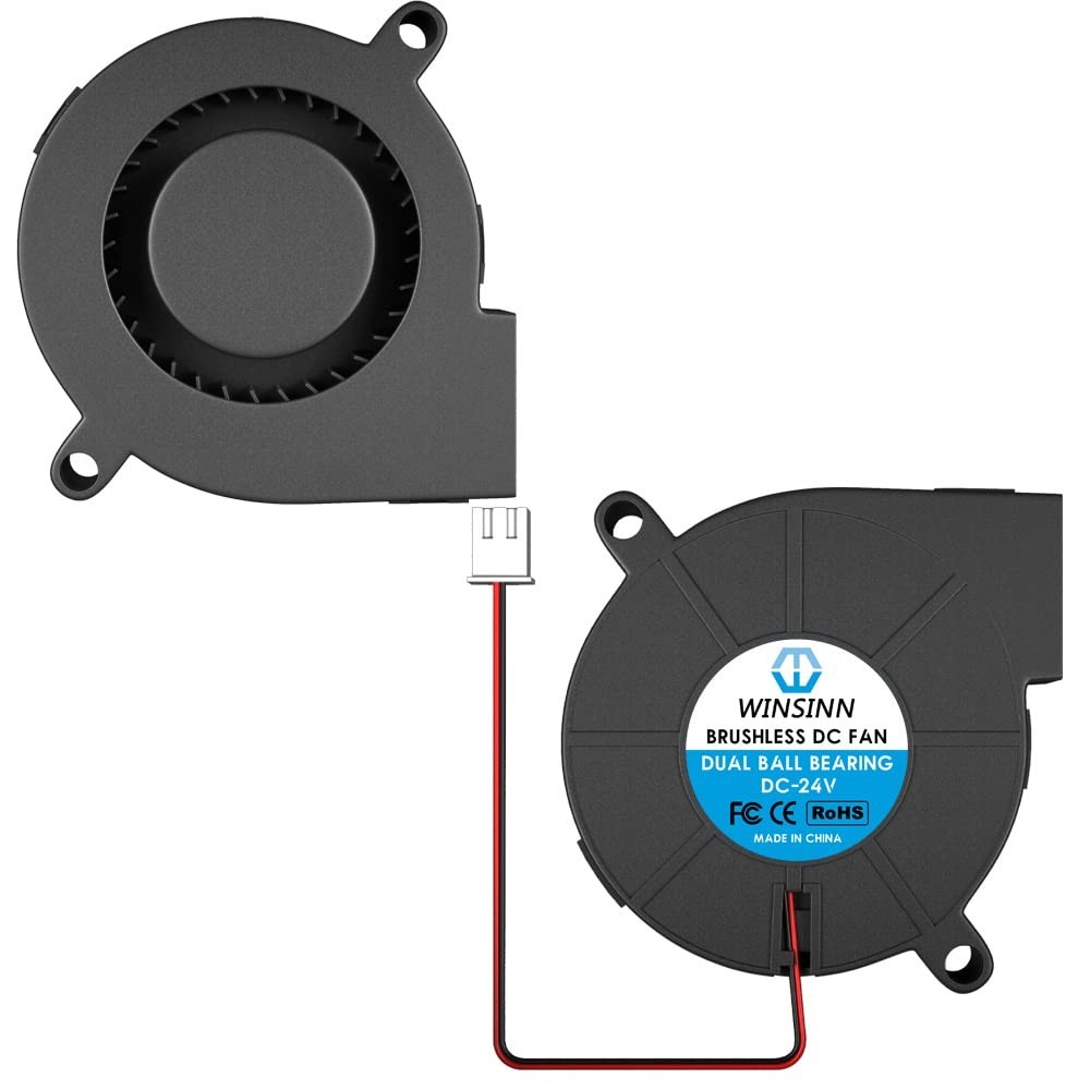 High-Performance 5015 Blower Fan 24V for Quiet Cooling – Dual Ball Bearing
