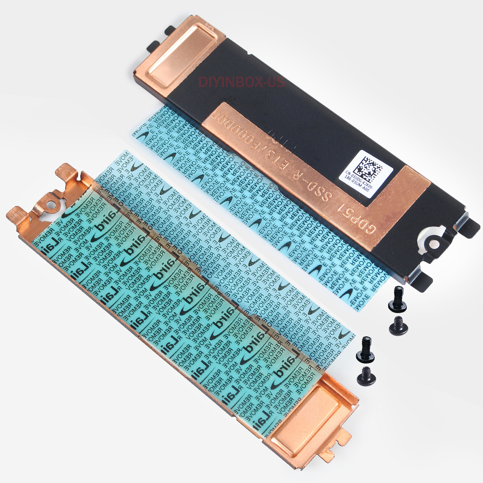M.2 2280 SSD-Right Heat Sink Bracket 03JJDG for DELL XPS 15 9510 Precision 5560