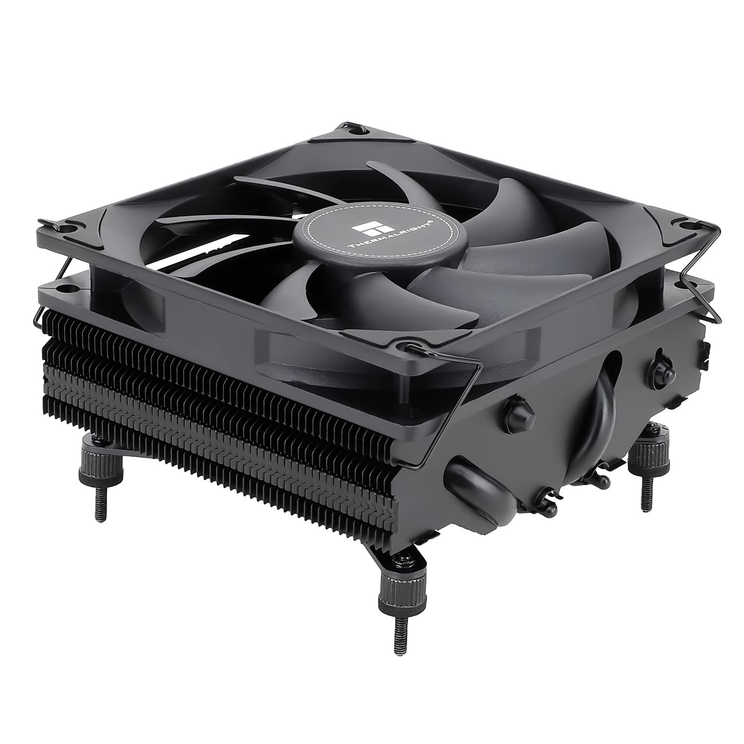 AXP90 X47 Black Low Profile CPU Air Cooler, 47mm Height, TL-9015B Slim PWM CP…