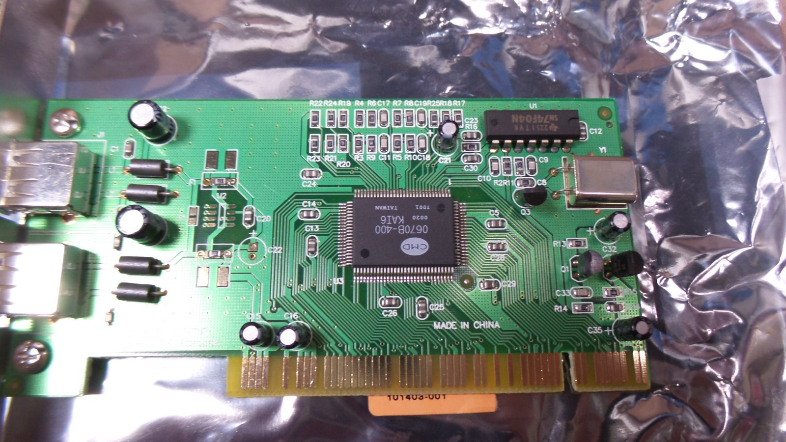 2-Port USB 2.0 Host Adapter PCI Card SD-CMD0670 Windows w/driver CD -Ships FREE
