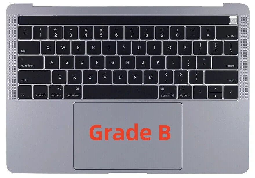 OEM MacBook Pro 13 2016 2017 A1706 Palmrest Keyboard Topcase Space Grey Grade B