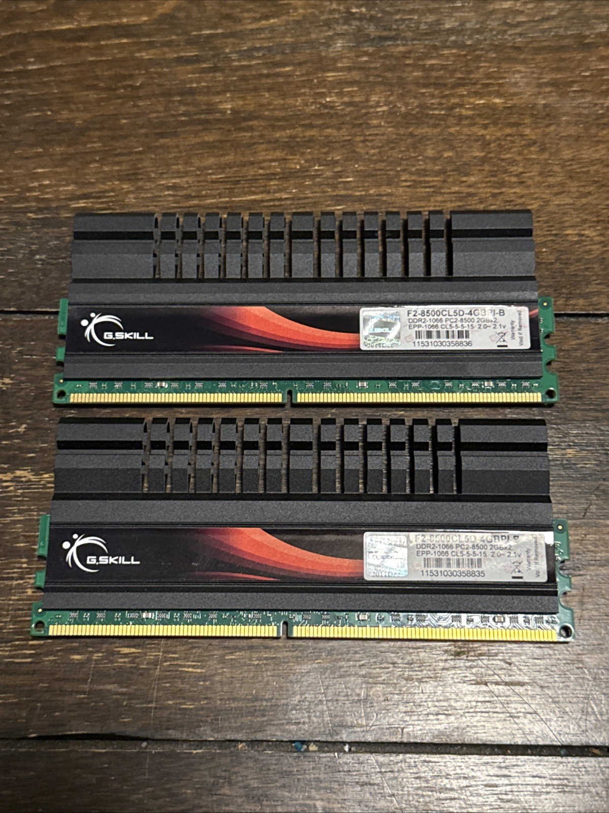 G.Skill PI 4GB (2x2GB) DDR2-1066 PC2-8500 Desktop RAM F2-8500CL5D-4GBPI-B