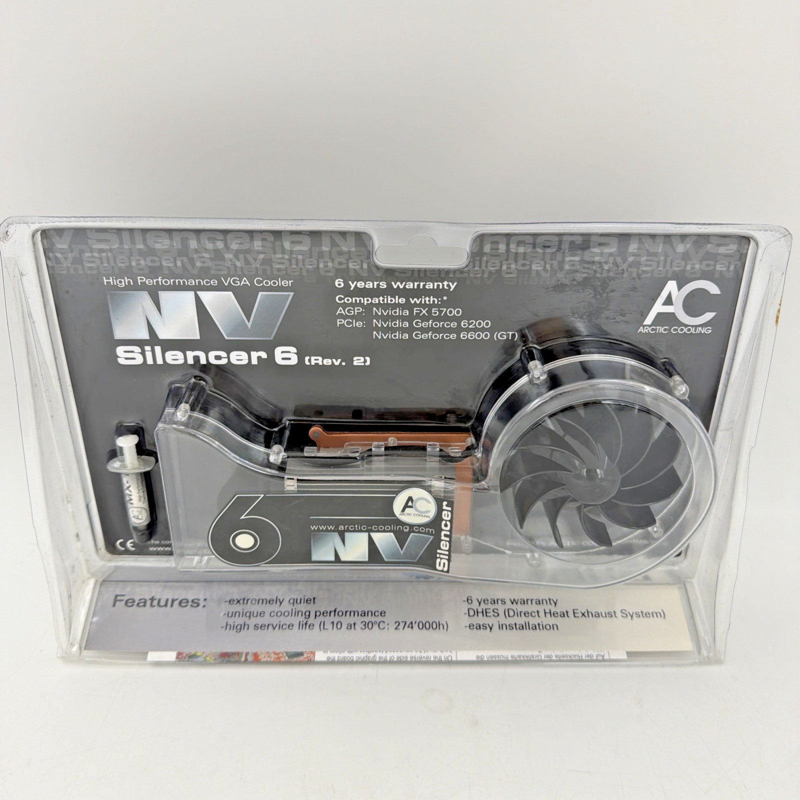 Arctic Cooling AVC-NV6R2 NV Silencer 6 High Performance VGA Cooler Ships From US