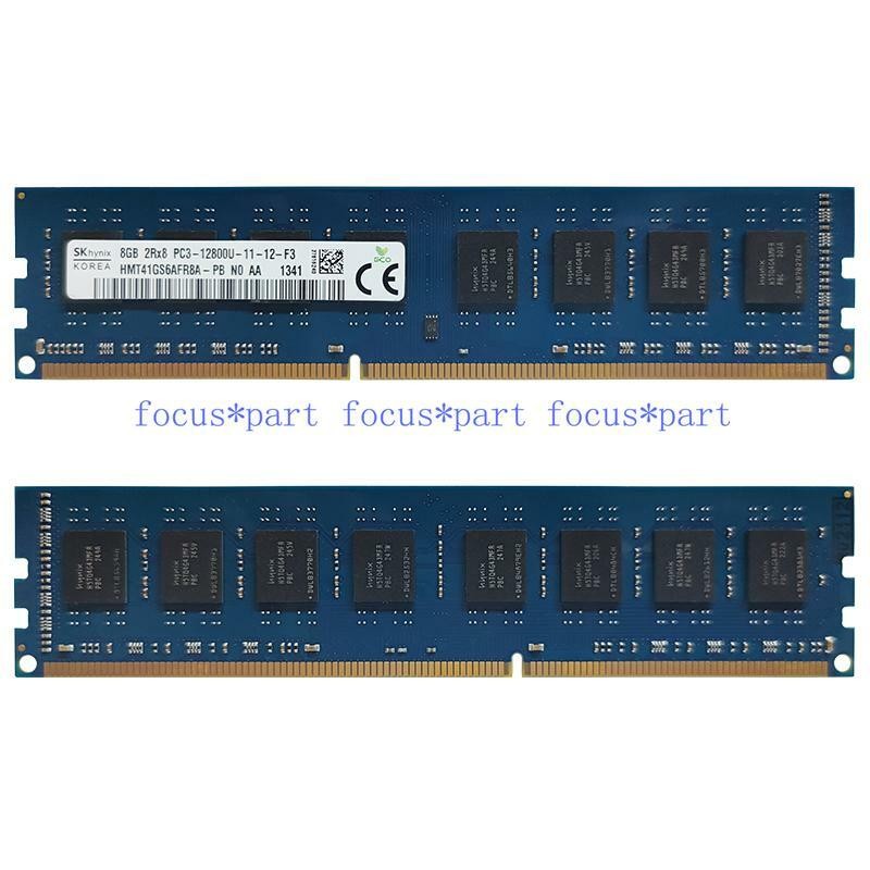 Hynix DDR3 16GB 2x8GB 2RX8 RAM Memory PC3-12800U 1600MHz Desktop 240pin Non-ECC