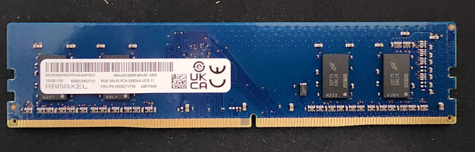 Ramaxel 8GB DDR4 3200MHz PC4-3200AA 1Rx16 UDIMM Desktop RAM Memory